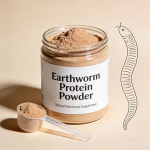 אבקת חלבון תולעים שימושית מאוד, בעלת תעודת חלאל, נבדקה ב-HPLC, באיכות מזון, ארוזה בוואקום, מג'יאנגסו - Product Image 4