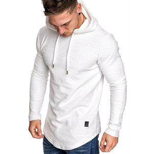Camiseta de Manga Larga, Sudadera Deportiva Informal con Cordón, Camiseta para Hombre, Camiseta Transpirable - Product Image 2