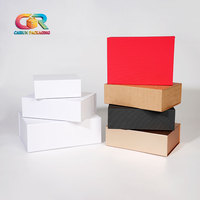 Boîte cadeau carrée en papier rigide écologique pliable, boîte en papier de luxe, laminage brillant, gaufrage, pliable