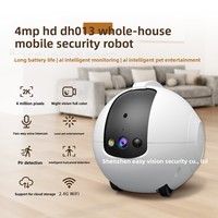 Robot Inteligente para Mascotas con Cámara, Pantalla Dual HD, WiFi, Audio Bidireccional, Alarma de Movimiento, Monitor Interactivo para Mascotas, Seguridad para el Hogar