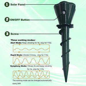 Repelente <span class=keywords><strong>de</strong></span> Topos Solar, Ahuyentador <span class=keywords><strong>de</strong></span> Roedores, Impermeable para Exteriores, Repelente <span class=keywords><strong>de</strong></span> Ratas, Marmotas, Serpientes, Ecológico - Product Image 3