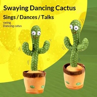 Cactus Dansant qui Apprend à Parler, Chante, Se Balance, Se Tord et Répète - Jouet Électrique pour Bébés, Tout-Petits et Enfants - Cadeau pour Enfants