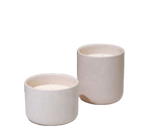 Elegant Candle Vessel Empty Custom Ceramic Wholesale Candle Jars Candle Holder for Tealight SPA Massage Melt Jar - Product Image 5