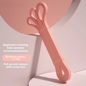 Vente en gros 2m de ceintures élastiques multifonctionnelles de résistance de forme physique anneau de yoga tirant des cercles stock prêt plusieurs bandes d'exercice - Product Image 6