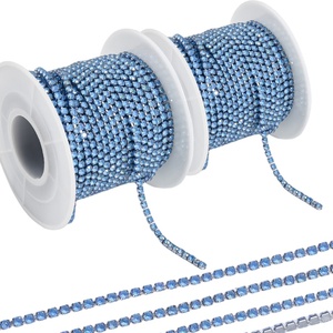 Chaîne de strass en rouleau SS6 SS12, plusieurs couleurs moka, garniture de strass pour bijoux DIY et accessoires vestimentaires - Product Image 4