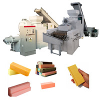 Machine de fabrication de savon de barre de blanchisserie utilisée par hôtel solide fait main entièrement automatique de boule à vendre