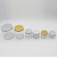 Bernsteinfarbene Klarglas-Flaschen und -Gläser 1oz 2oz 3oz mit Silber-Gold Metall-Aluminium Schraubverschlüssen
