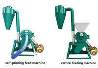 Machine à moudre le riz, les haricots, le maïs, le blé, à moteur à essence / Petite meuleuse à farine électrique pour usage domestique