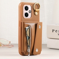 Étui de téléphone pour Huawei Magic 7/Honor 300 Ultra/Honor 400 5G avec support d'anneau, porte-cartes, portefeuille, coque arrière, étui de téléphone pour Redmi K80 Pro