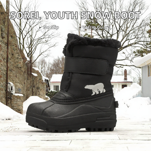 Youth Waterproof <b>Snow</b> <b>Boot</b> Fur Lined Anti Slip Outdoor School <b>Boot</b> - Product Image 2