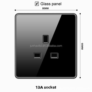 Interruttore a Muro di Alta Qualità Normale EU/UK/Universale 1 Via 2 Vie con USB Tipo-<span class=keywords><strong>C</strong></span> USA Pannello in Vetro Touch Prodotti per la Casa Elettrici - Product Image 4