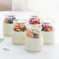 Pot de bouteille de Pudding bougies de céréales étiquette privée Dessert aromathérapie cire de soja parfum bougie cadeaux