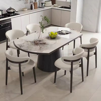 Table à manger pliante de luxe multifonctionnelle de haute qualité avec design rond carré, mobilier de salle à manger moderne, table à manger