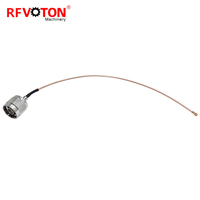 Câble d'extension d'antenne coaxial RF de type N mâle vers U.FL UFL avec pigtail RG178 RG-178, fourni par l'usine