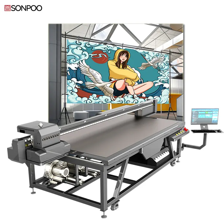 2023 Nieuwe G5i Printkop Industriële Codering Inkjet Groot Formaat Uv Flatbed Printer Uv 2513 Voor Keramiek En Glas Metalen Oppervlak