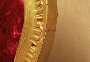 Chaises de luxe <span class=keywords><strong>Louis</strong></span> <span class=keywords><strong>XV</strong></span> anciennes faites à la main <span class=keywords><strong>Fauteuil</strong></span> baroque français en bois massif sculpté en velours - Product Image 5