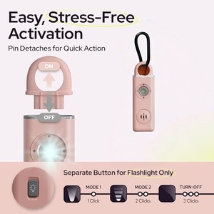 Alarma de Defensa Personal para Mujeres, Protección y Supervivencia, Emergencia SOS, 130dB, Sonido Seguro, Recargable por USB, Llavero con Alarma de Seguridad Personal - Product Image 4