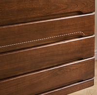 Armoire à tiroirs en bois massif écologique, armoire de rangement moderne pour salon et chambre à coucher, grande capacité, hôtel, 5+ tiroirs, compartiments