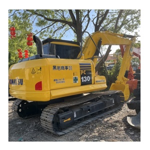 Excavadora sobre orugas grande Komatsu PC130 USADA de bajo precio con excavadoras usadas de motor usado de fábrica Isuzu caliente - Product Image 1