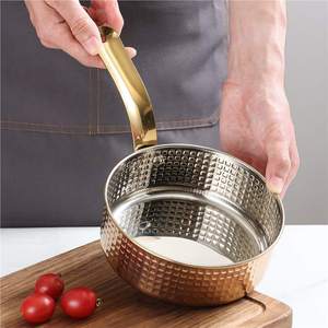 Stainless Steel Sauce Pan With Handle Durable Non Stick For Fries And Snacks 8888 - Product Image 3