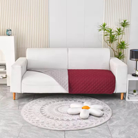 Couverture pour animaux de compagnie haut de gamme, tissée unie, double épaisseur, double face, imperméable, écologique, douce, en peluche, anti-fuite, pour canapé et lit