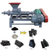 Machine d'extrusion de briquettes de charbon de paille de pignon de pin à haute capacité, la plus vendue, à faible consommation