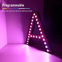 Enseigne lumineuse LED RGB personnalisée Aglare de 3, 4 et 5 pieds pour la décoration extérieure de fêtes, de magasins et de commerces