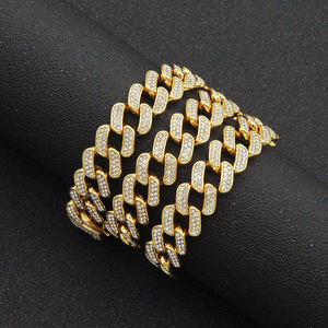 Pulsera de Cadena Cubana Completa, Joyería de Moda Hipster, Conector Personalizado, Joyería de Pulsera de Moda Tanjing - Product Image 2