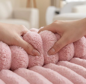 Luxury Bubble Marshmallow Assorted Flannel Smooth Fleece <strong>Bed</strong> <strong>Throw</strong> Blanket Plush Cozy Anti-static Blankets <strong>for</strong> Winter <strong>king</strong> <strong>Size</strong> - Product Image 4