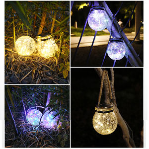 Lámpara <span class=keywords><strong>Solar</strong></span> LED con Forma de <span class=keywords><strong>Bola</strong></span>, Lámpara <span class=keywords><strong>Solar</strong></span> para Exteriores Resistente al Agua, Luces Colgantes para Decoración de Jardín y Villa, <span class=keywords><strong>Luz</strong></span> de Ambiente con Energía <span class=keywords><strong>Solar</strong></span> - Product Image 6