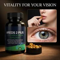 AREDS 2 Plus Capsules molles vitaminées pour les yeux Lutéine Zéaxanthine Myrtille Lumière bleue Soutien de la vision Adulte