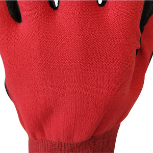 Anti slip nylon palm impregnation garden safe operation Butyronitrile black Red off <span class=keywords><strong>foam</strong></span> - Product Image 5