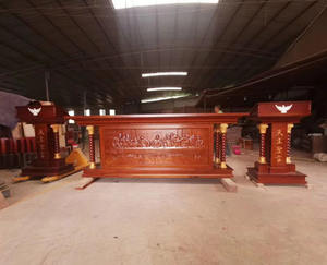 Moderna Púlpito de Madera <span class=keywords><strong>para</strong></span> Iglesia, con Escena de la Última Cena Tallada a Mano, <span class=keywords><strong>para</strong></span> Sala de Oración - Product Image 4