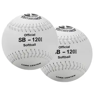 Bola Softball kustom 12 inci, bola latihan Softball profesional kulit Erlang cepat