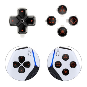 Botones de Acción D-pad Personalizados en Tres Tonos: Negro, Transparente y Naranja, Símbolos Rediseñados, Botones Frontales D-pad para el Control de PS5 - Product Image 3