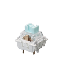 Lot de 5 interrupteurs de clavier mécaniques linéaires (TTC) BTRE de couleur bleutée personnalisables, 5VDC, marche/arrêt, montage SMD/DIP sur PCB