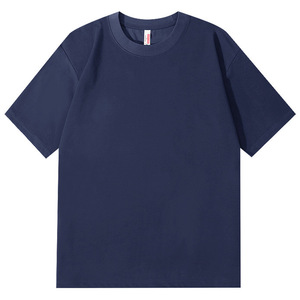 T-shirt personnalisé en coton uni à manches courtes, vêtement de loisirs pour groupe, utilisation estivale, impression DIY, broderie de logo - Product Image 1