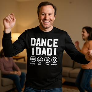 Camiseta de manga larga Dance Dad, regalo del día del padre para papá bailarín - Product Image 3