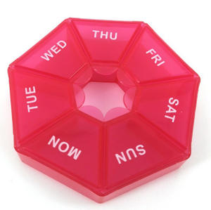 Caja de Almacenamiento Semanal de 7 Compartimentos para Pastillas Anticonceptivas, Plegable, Multifuncional, Colorida, de PP, para Viajes al Aire Libre - Product Image 6