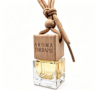 Diffuseur de parfum pour voiture - Extrait de plantes naturelles, aromathérapie, avec bouchon en bois et corde en coton pour voiture et maison