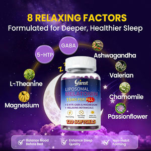 Capsules de mélatonine liposomale de haute qualité OEM/ODM pour un sommeil plus profond et plus sain - Faible teneur en glucides et en sucre - Product Image 3