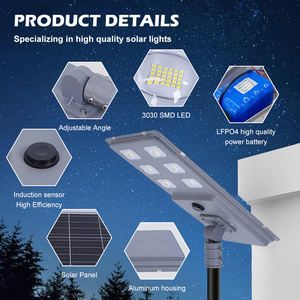 Nouveaux produits se vendent <span class=keywords><strong>bien</strong></span>, lampadaire à commande par capteur, aluminium de haute qualité, 300w, <span class=keywords><strong>lampe</strong></span> <span class=keywords><strong>solaire</strong></span> de route extérieure personnalisée - Product Image 3