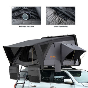 <span class=keywords><strong>Tente</strong></span> de toit rigide SAN HIMA Slimline ABS légère pour camping familial avec fenêtre Stargazer et chargement USB pour SUV et Jeep - Product Image 1
