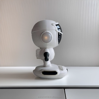 M80 Speaker BT Audio nirkabel AI cerdas terlaris Robot Desktop portabel WiFi Jam konfigurasi Alarm Radio FM AUX plastik