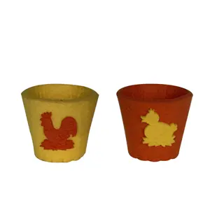 Nonwoven flowerpot Garden meaty flowerpot gift flowerpot Easter felt decoration