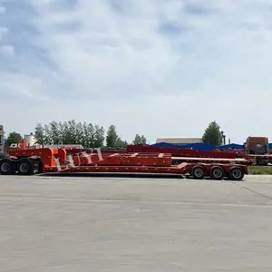 Rifornimento della fabbrica 4 linea 8 asse 120 ton loader lowbed camion telaio ribassato rimorchio