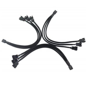 Computer Motherboard CPU-Lüfter Kleines 4PIN 1/2 Temperaturregelungs-Verlängerung kabel 22AWG Pure Copper Ribbon Cable heizt sich nicht auf - Product Image 4