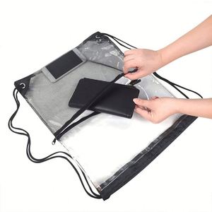 Sac de sport en PVC avec cordon de serrage OEM - Design créatif, imperméable, poche en filet, fermeture à glissière, idéal pour les cadeaux d'entreprise - Product Image 1