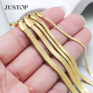 फैशन आपूर्तिकर्ता सांप श्रृंखला उच्च गुणवत्ता वाले न्यूनतम पीतल 18k सोने की प्लेटेड एडजस्टेबल आकार पर्यावरण के अनुकूल टखट महिला उपहार - Product Image 1