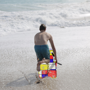 Tableros de fibra de vidrio 26 "-41" para niños y adultos Air <span class=keywords><strong>Bodyboard</strong></span> para uso en la playa - Product Image 6